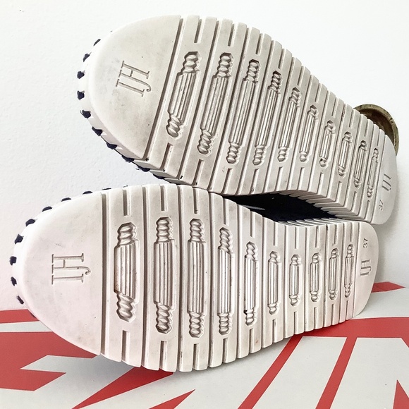 EU 37 Womens US 6.5-7 USED Ilse Jacobsen hornbaek tulip slip on shoes Navy Blue - Picture 5 of 9